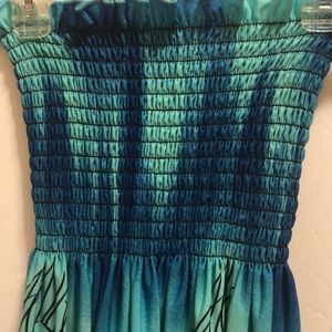 Tube top mini dress/cover up
